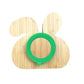 Littlecherrymom Bunny Bamboo Suction Plate (With Fork And Spoon) | Swadesiicart