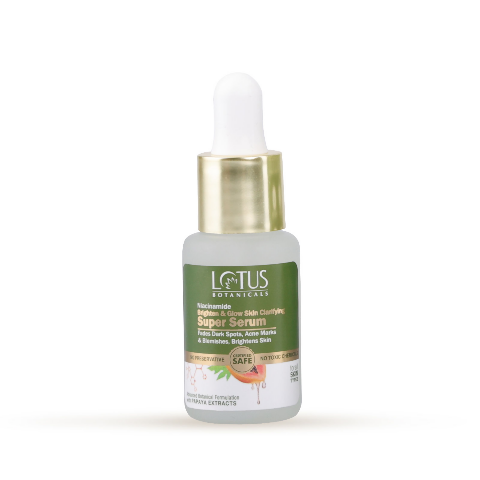 Lotus Botanicals Niacinamide & Papaya Brighten & Glow Skin Clarifying Super Serum | Swadesiicart