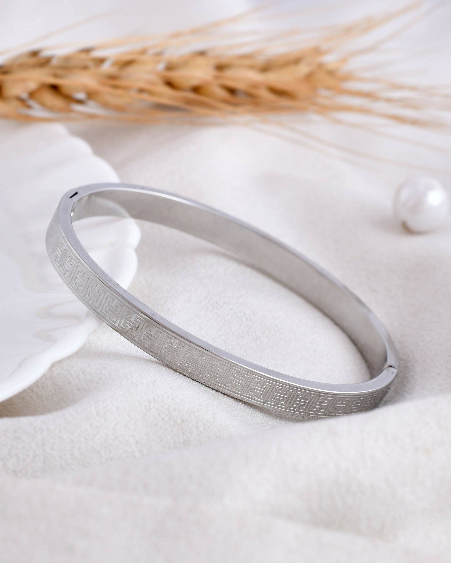 VOJ Stainless Steel Silver Bracelet - Swadesiicart