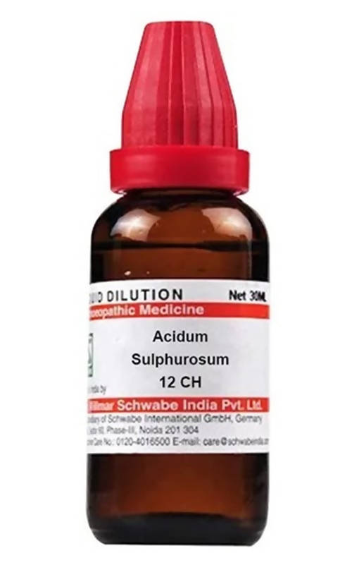 Dr. Willmar Schwabe India Acidum Sulphurosum Dilution | Swadesiicart