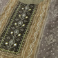 Brown Chinon Digital Printed With Hand Work Kurta - Himanshi - Swadesiicart