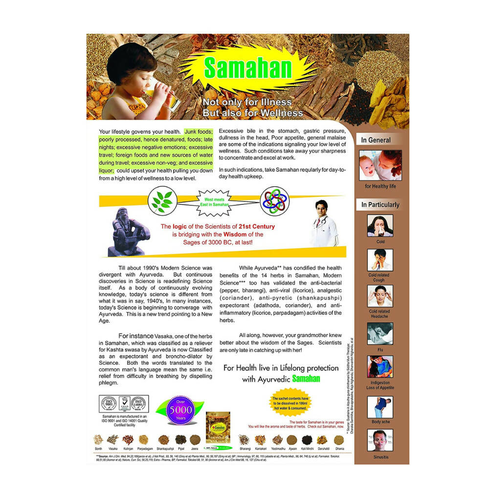Link Natural Samahan Instant Ayurvedic Care Sachets - Swadesiicart