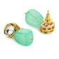 Gold-Polished Contemporary Kundan Drop Earrings - Ruby Raang | Swadesiicart
