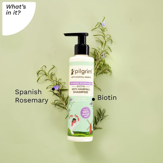 Pilgrim Spanish Rosemary Anti-Hairfall Shampoo (GTM) - Swadesiicart