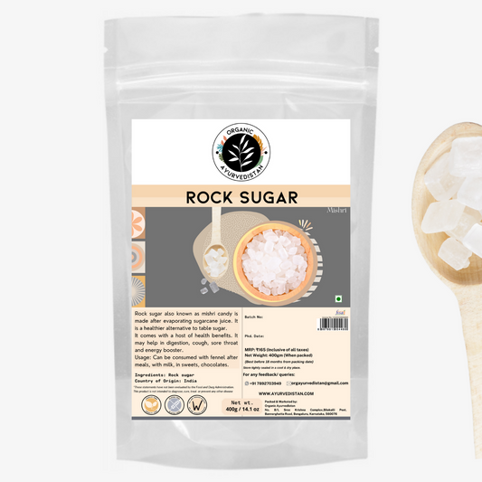 Organic Ayurvedistan Rock Sugar (Mishri) - Organic Ayurvedistan