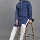 Anaita Teal Weaving Linen Cotton Straight Kurta