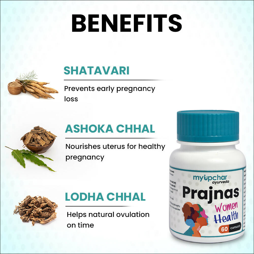 myUpchar Ayurveda Prajnas Women’s Wellness Veg Capsules - Swadesiicart