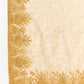 Beige Organza Floral Embroidered Saree with Unstitched Blouse Piece - Roozal