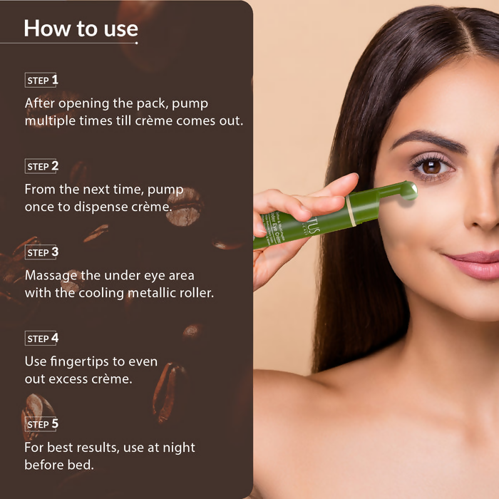 Lotus Botanicals Coffee and Multi-Peptide Under Eye Creme with Vitamin E | Swadesiicart