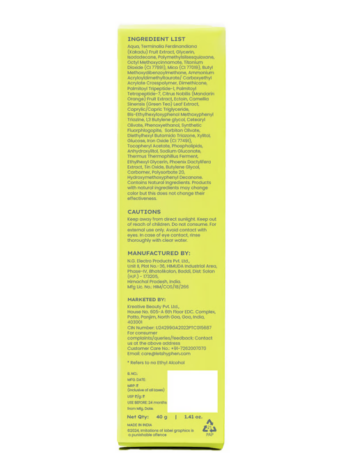 Hyphen By Kriti Sanon Golden Hour Glow Screen Spf 50 Pa+++ | Swadesiicart