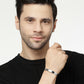 NVR Men Silver Stainless Steel Cuff Bracelet - NR Retail-NVR