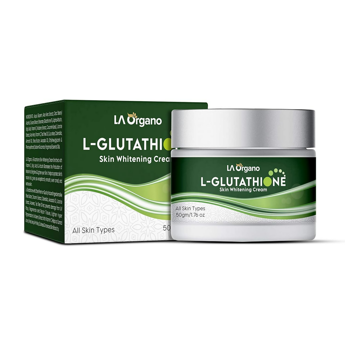 LA Organo L-Glutathione Cream For Skin Whitening | Swadesiicart