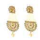 Mominos Fashion Johar Kamal Earrings With Kundan & Pearls Work - Swadesiicart