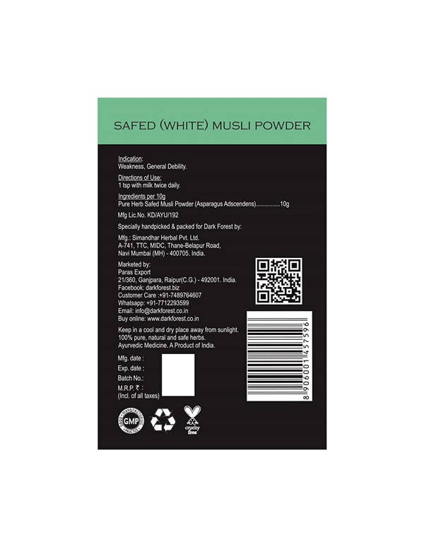 Dark Forest Safed Musli Powder | Swadesiicart