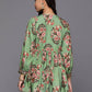 Ahalyaa Women's Traditional wear Tunic - Green | Swadesiicart