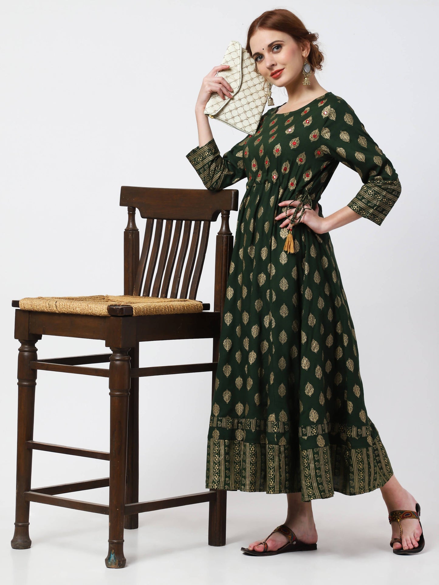 Cheera Anarkali Flair Kurti - Swadesiicart