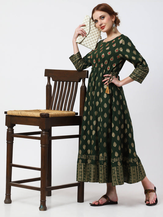 Cheera Anarkali Flair Kurti - Swadesiicart