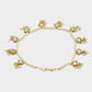 White Gold-Toned Plated Kundan Anklets Set Of 2 - Ruby Raang | Swadesiicart