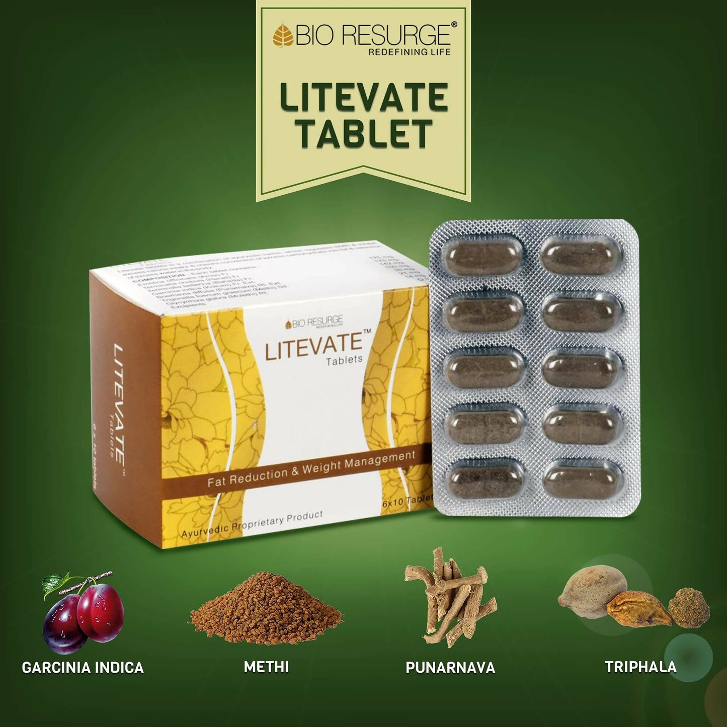 Bio Resurge Life Litevate Tablets - Swadesiicart