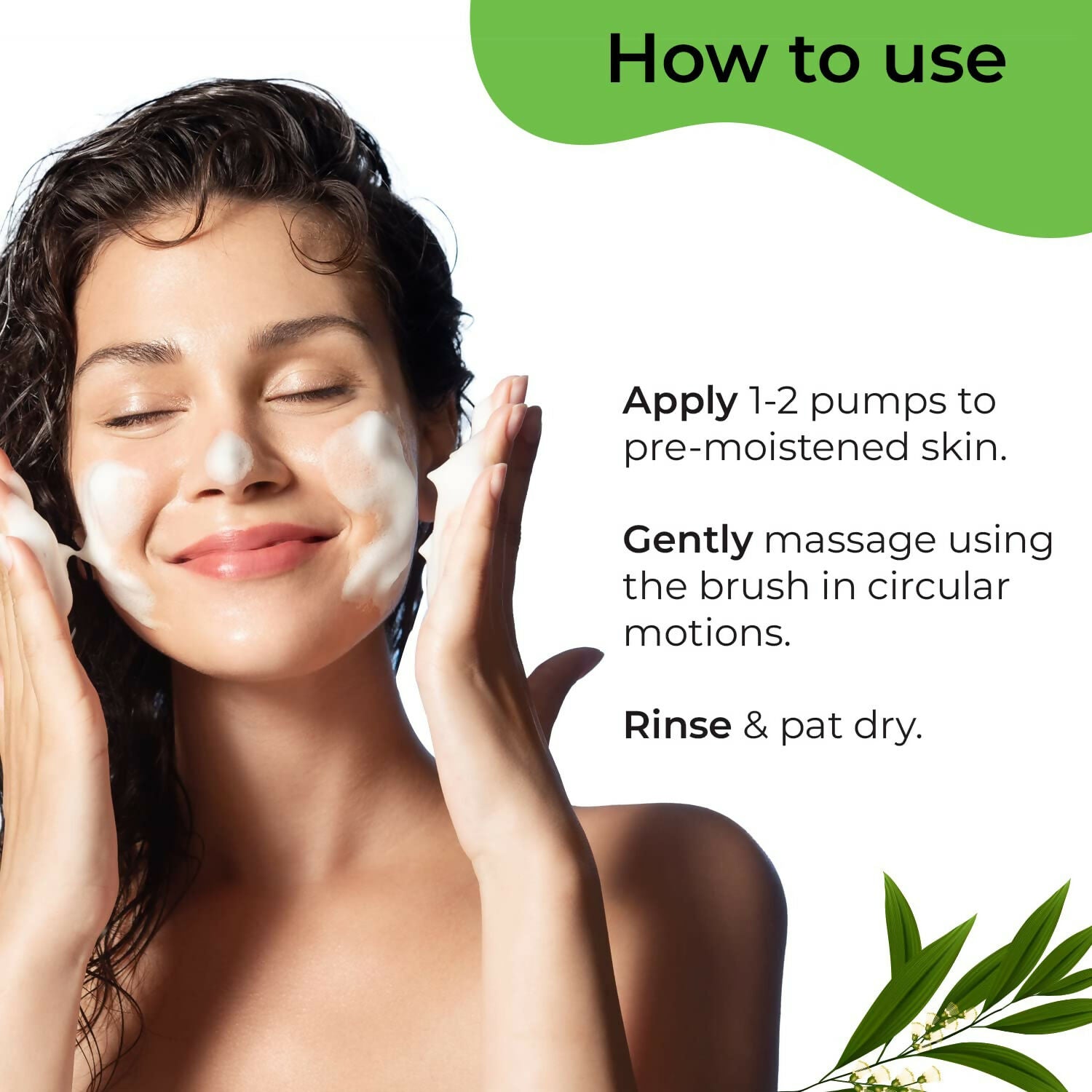 Pilgrim Australian Tea Tree & 1% Salicylic Acid Foaming Face Wash with Brush For Oily Skin, Acne And Pimples - Swadesiicart