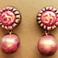 Terracotta Stud With Round Drop Earrings