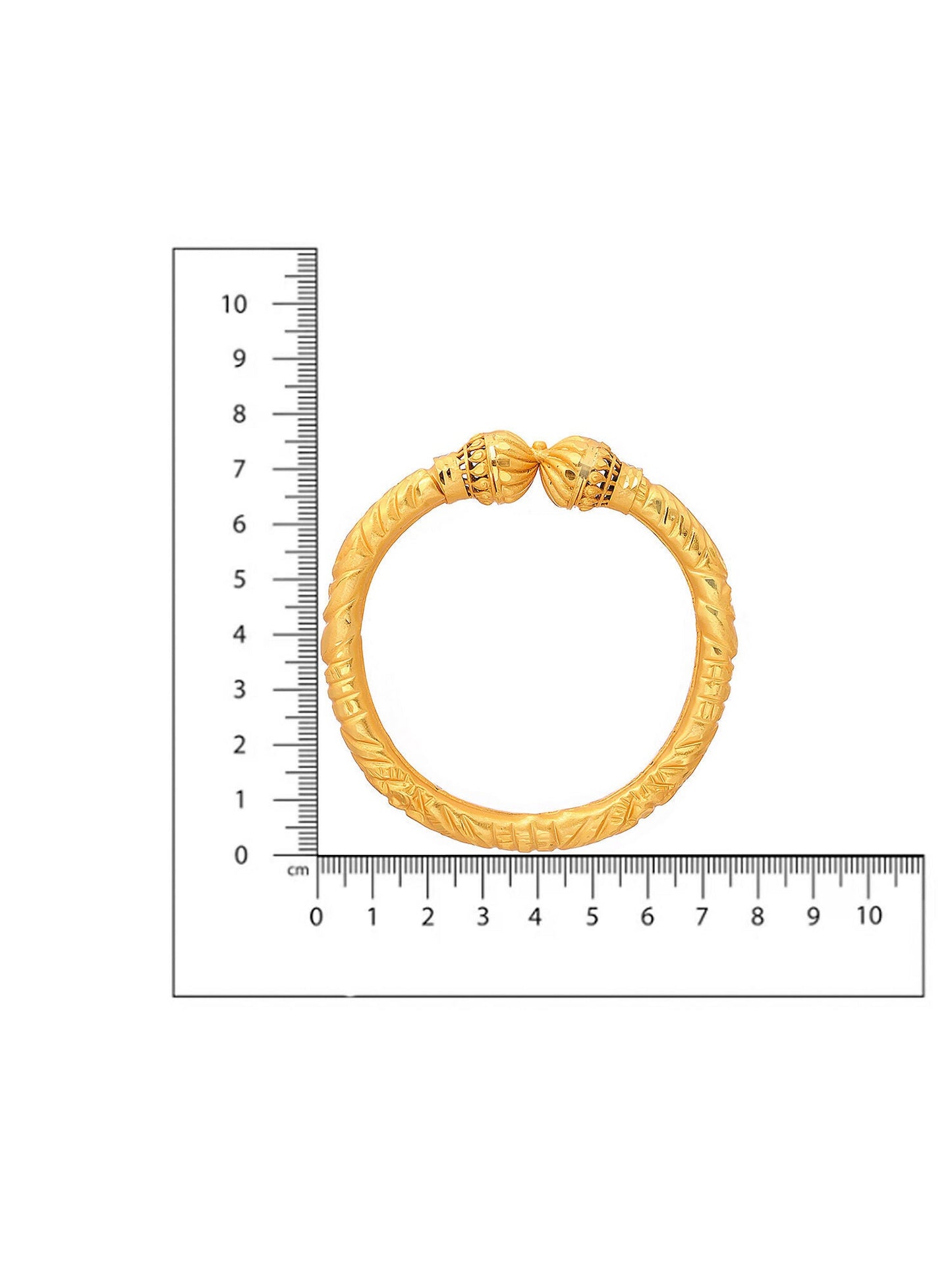 Ruby Raang Golden Bangle | Swadesiicart