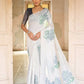Vishnu Weaves Women's Blue Muga Cotton Woven Saree with Blouse - Swadesiicart