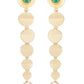 Joban Fashion Women Long Pattern Matte Gold Earrings | Swadesiicart