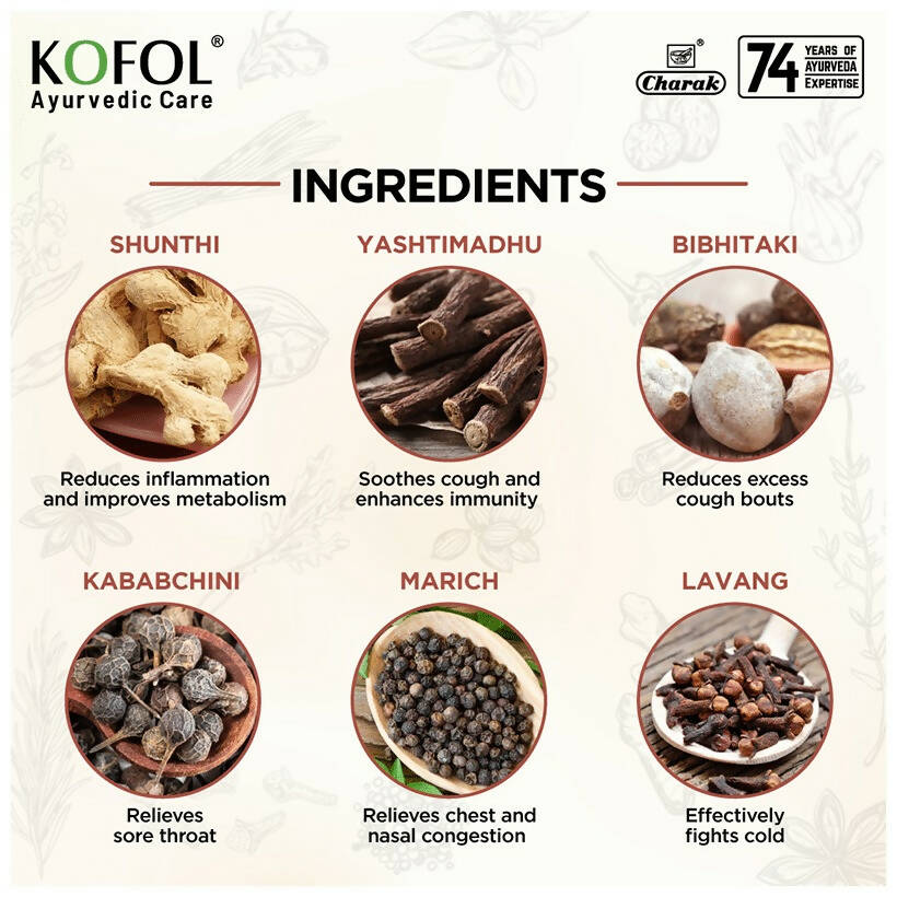 Charak Pharma Kofol Ayurvedic Sip Instant Kadha Sachet - Swadesiicart