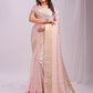 Shree Shyam Fashion Organza Peach Saree