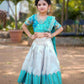 Jyoti Fashion Classy Sky Blue Heavy Chenille Sequins Embroidered Kids Lehenga Choli Set | Swadesiicart