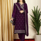 Jyoti Fashion Women's Burgundy Georgette Resham Thread & Sequin Kurta with Trouser & Dupatta | Swadesiicart