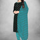 Black Cotton Printed Unstitched Dress Material - Amara