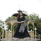 Aayaa Designer Embroidery Zari Sequins-Work Faux Blooming Georgette Suit - Black