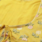 Ahalyaa Women Yellow Floral Fit & Flare Maxi Ethnic Dress | Swadesiicart