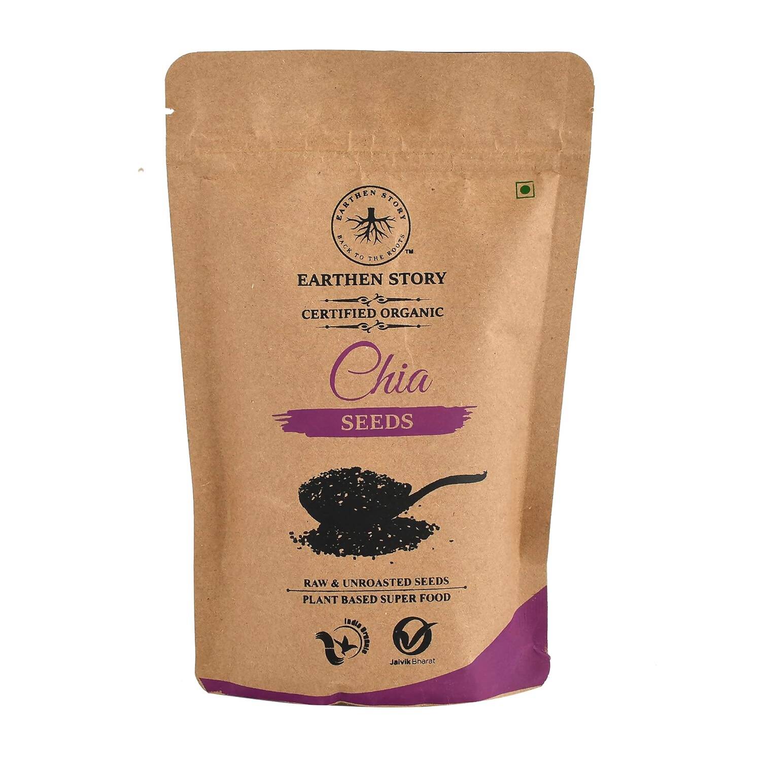 Earthen Story Certified Organic Chia Seeds | Swadesiicart