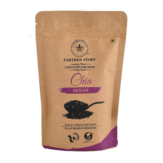 Earthen Story Certified Organic Chia Seeds | Swadesiicart
