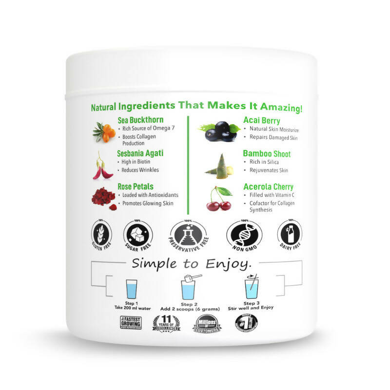 BM Wellness Vegan Collagen Booster - Green Apple | Swadesiicart