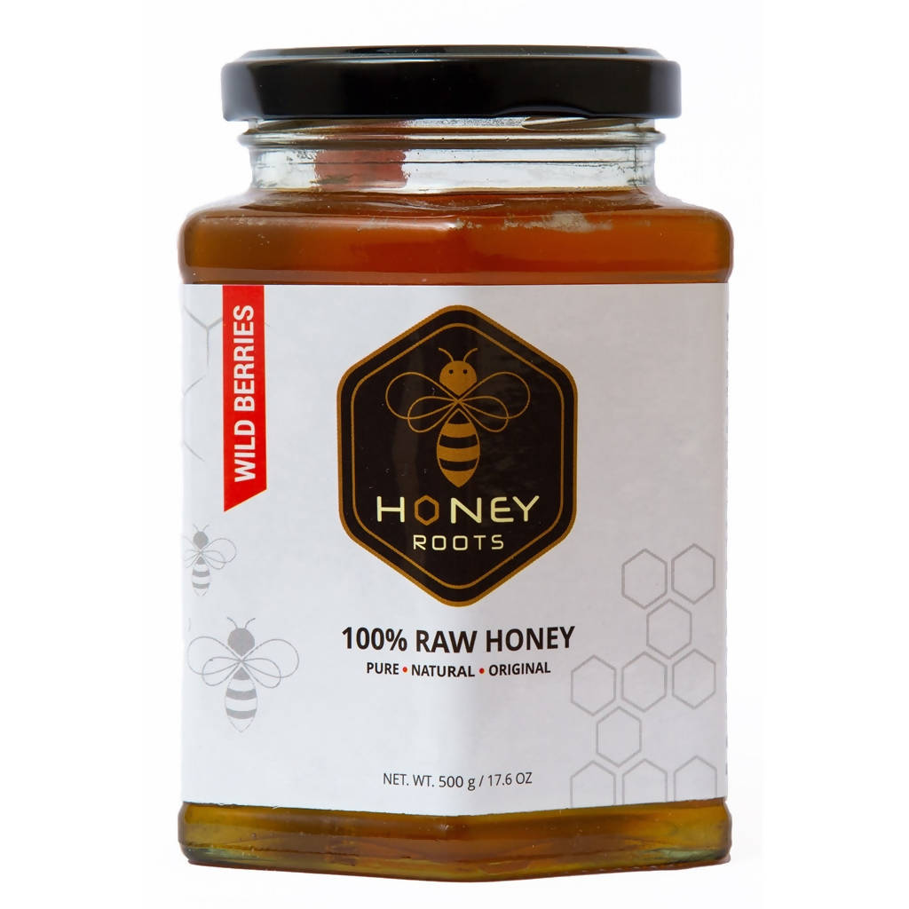 Honey Roots Wild Berries Raw Honey - Swadesiicart
