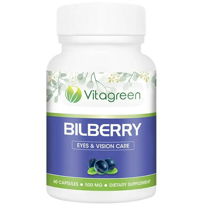 Vitagreen Bilberry Capsules | Swadesiicart