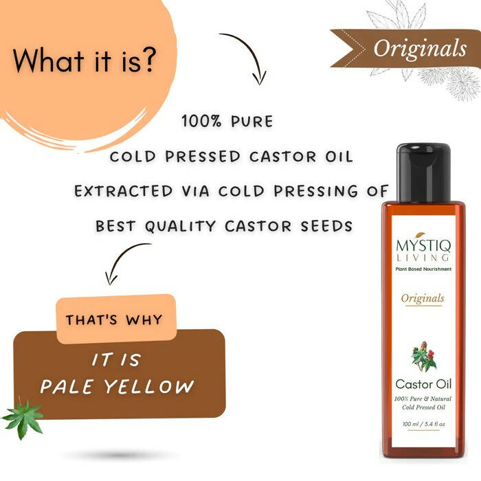 Mystiq Living Originals Castor Oil - Swadesiicart