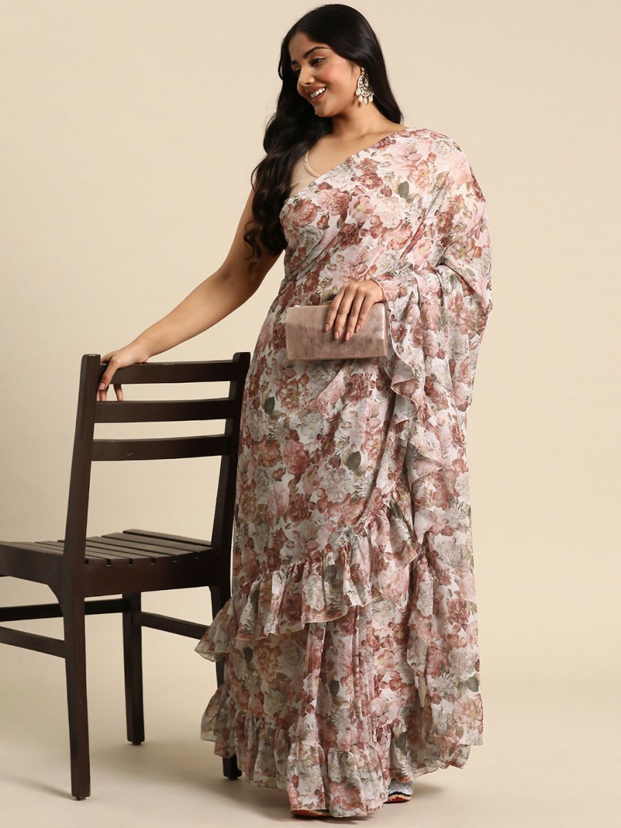 Ahalyaa Women's Traditional wear Saree - Pink | Swadesiicart