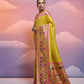 Vishnu Weaves Women's Yellow Paithani Silk Zari Woven Saree with Blouse - Swadesiicart