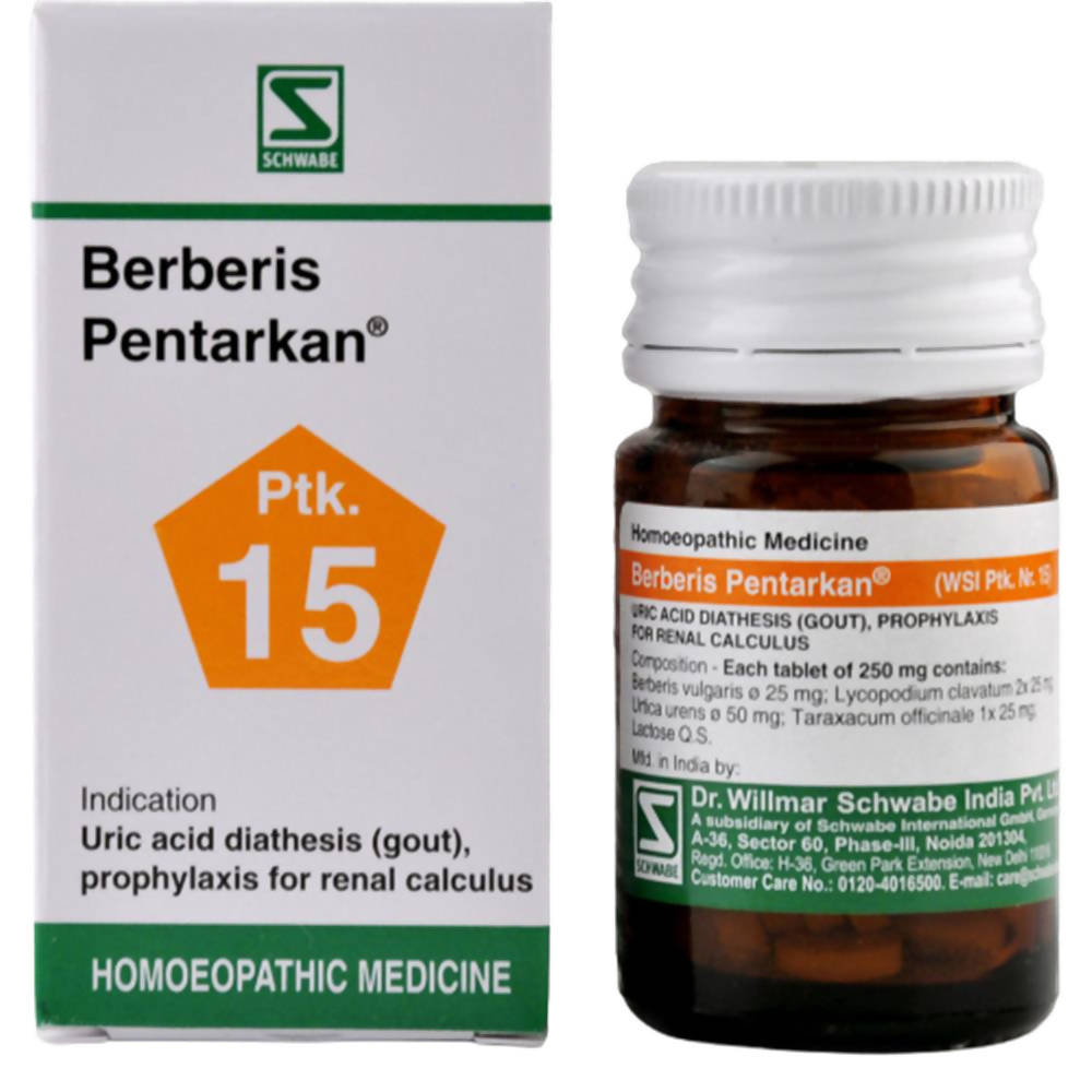 Dr. Willmar Schwabe India Berberis Pentarkan Tablets | Swadesiicart