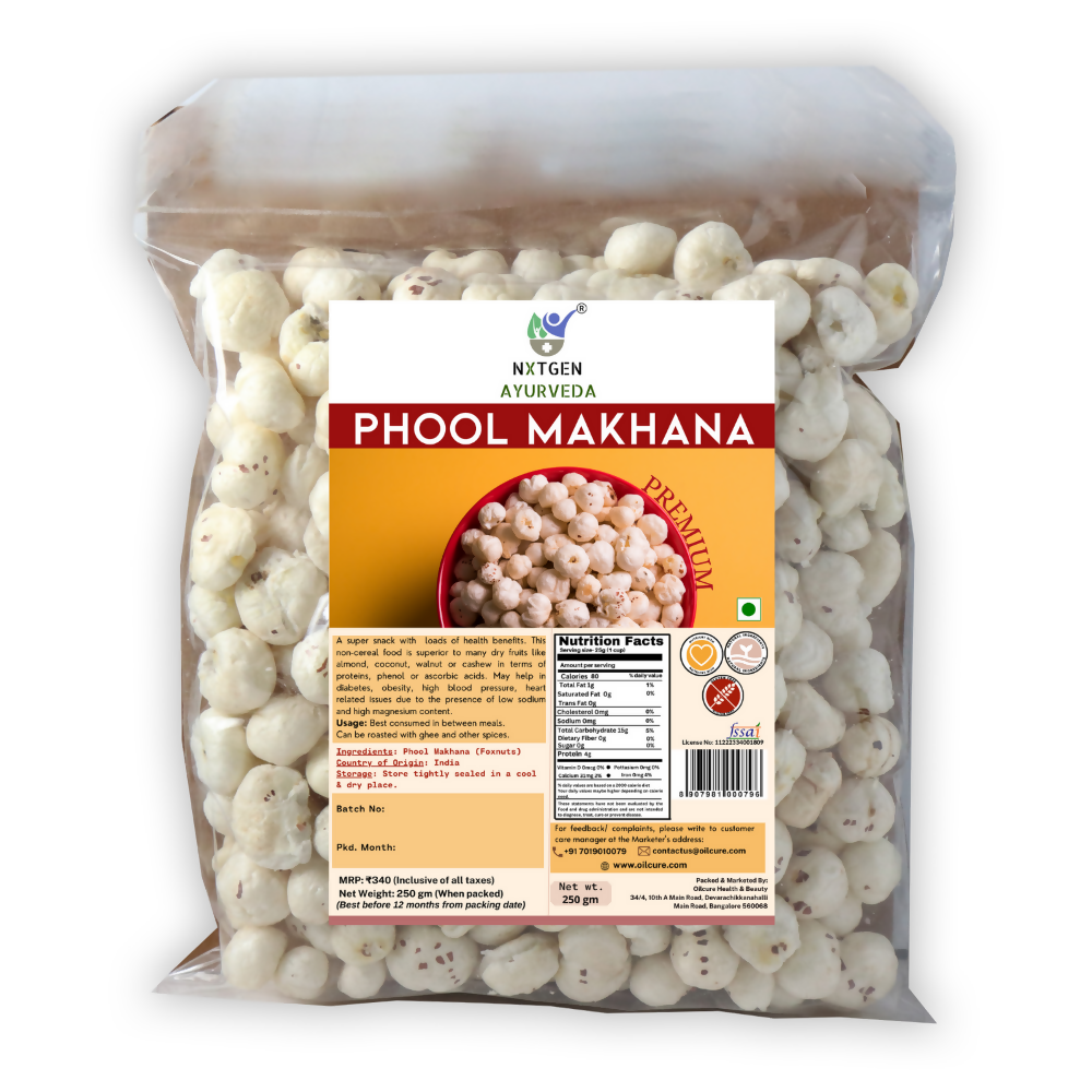 Nxtgen Ayurveda Premium Phool Makhana - Oilcure Health & Beauty