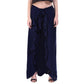 Asmaani Navy Blue Color Plain Ruffle Palazzo