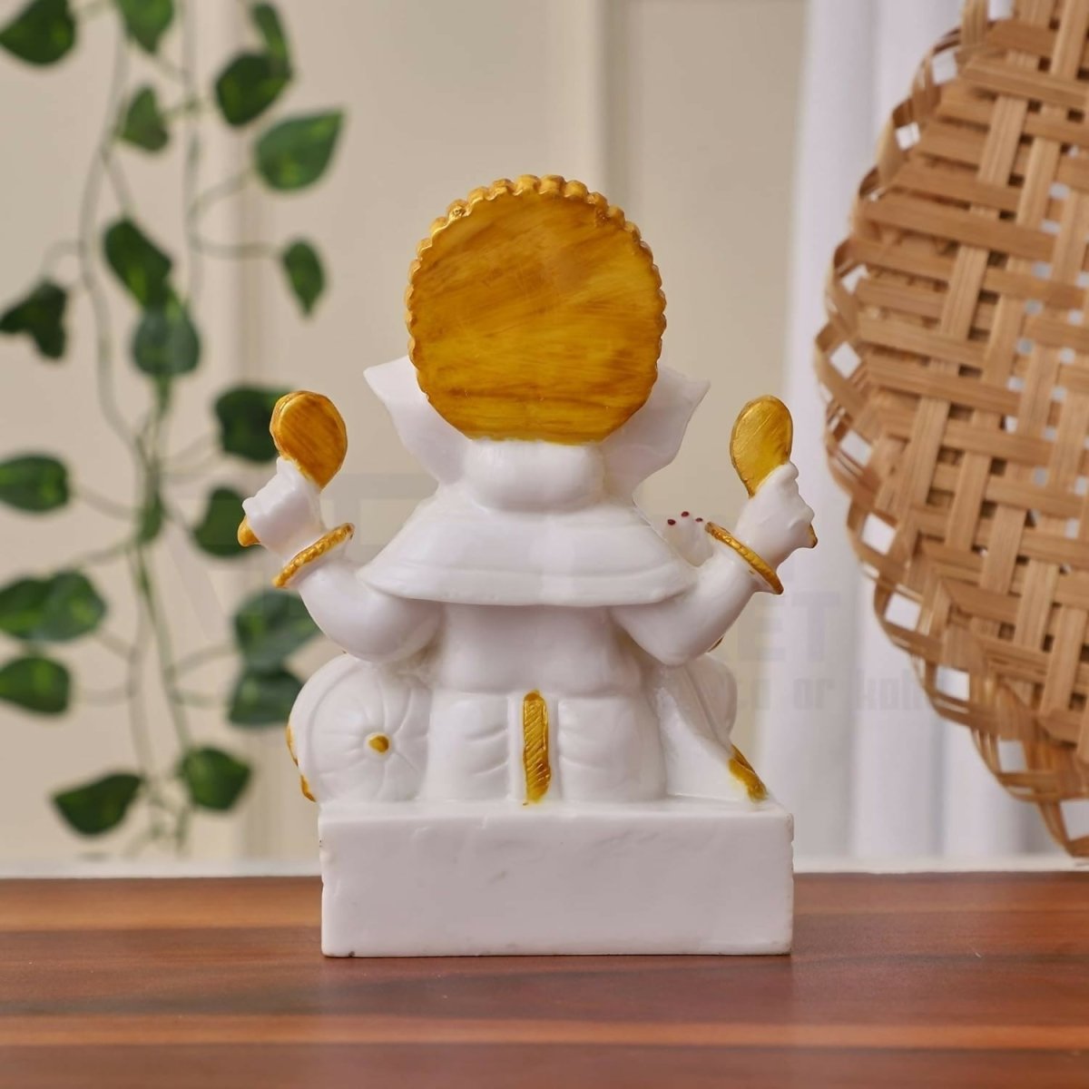 Apnimarket Marble Dust Ganesh Idol - Swadesiicart