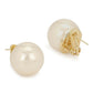 Cream Shine Pearl Studs- Ruby Raang | Swadesiicart