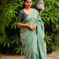 Rama Jute Silk Woven Design Saree with Unstitched Blouse - Hiral Fashion | Swadesiicart