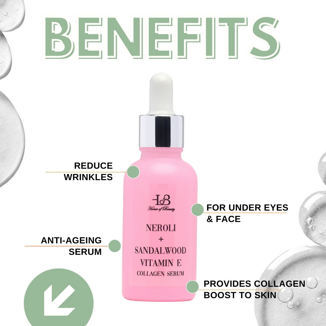 House of Beauty Collagen Serum With Vitamin E - Swadesiicart